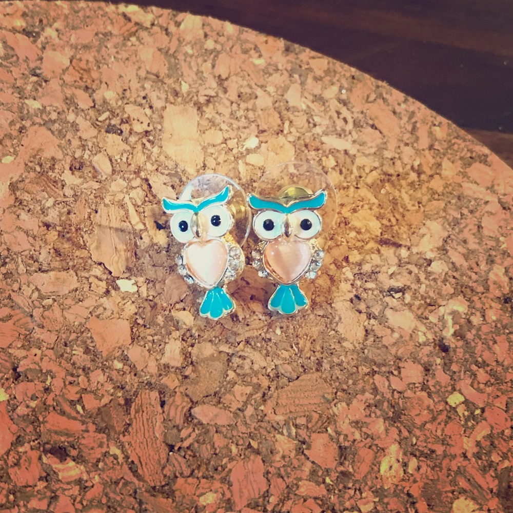 Lauren Conrad owl earrings